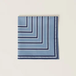 Cornflower/blue Printed Poplin Scarf | Miu Miu