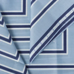 Cornflower/blue Printed Poplin Scarf | Miu Miu