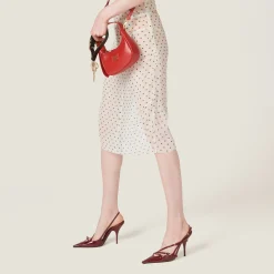Crimson Patent Leather Slingbacks With Buckles | Miu Miu