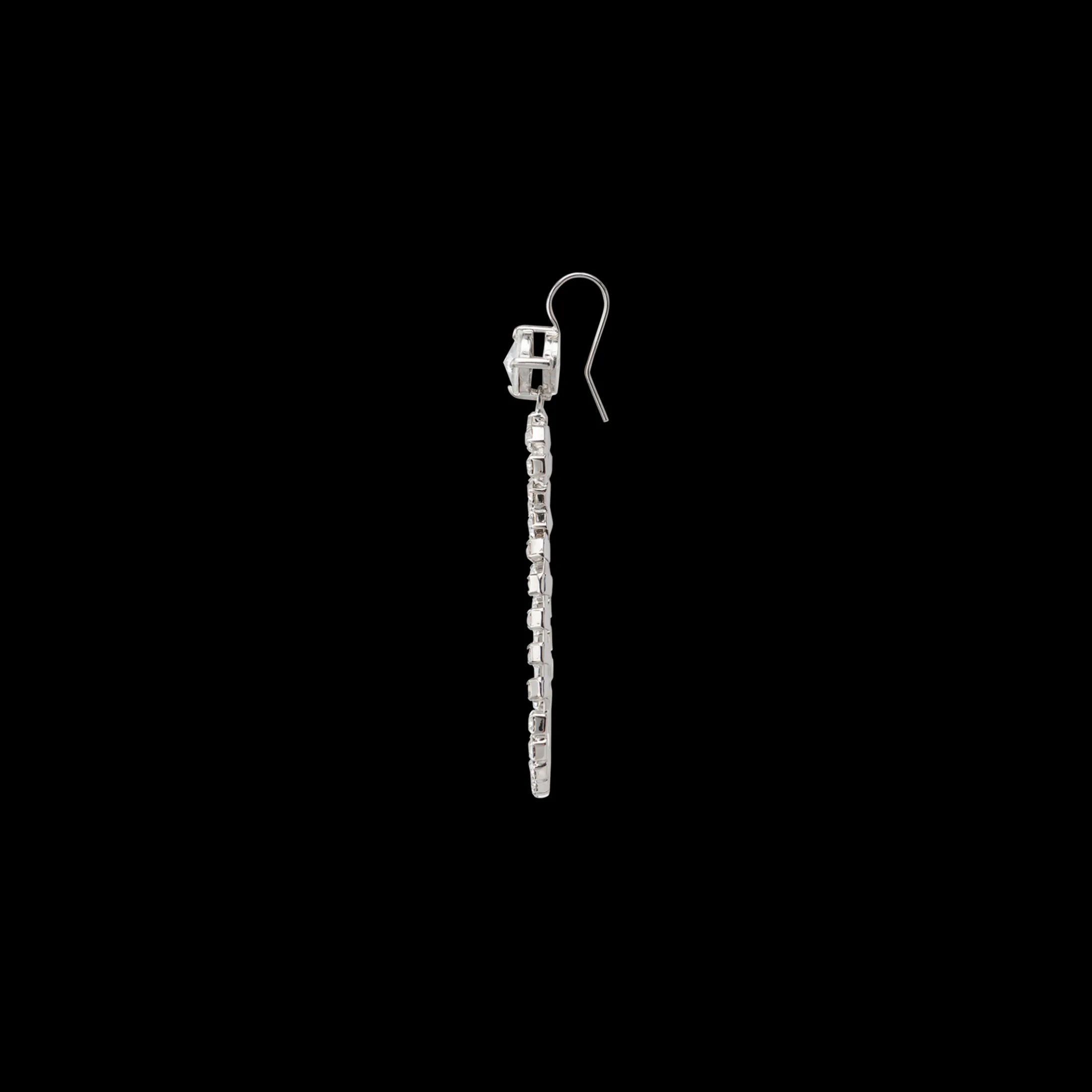 Crystal Pendant Earrings With Crystals | Miu Miu
