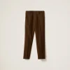 Date Brown Mohair Pants | Miu Miu