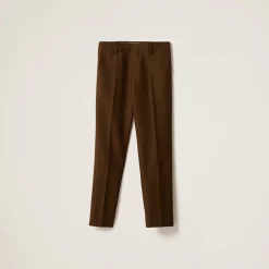 Date Brown Mohair Pants | Miu Miu