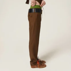 Date Brown Mohair Pants | Miu Miu