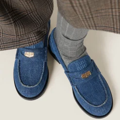 Denim Denim Loafers | Miu Miu