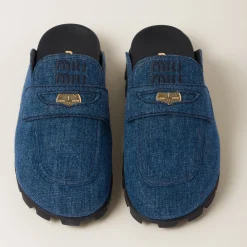 Denim Denim Mules | Miu Miu
