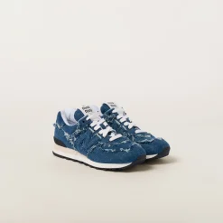 Denim New Balance 574 X Miu Miu Denim Sneakers | Miu Miu