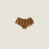 Dove Gray Suede Nappa Leather Skirt | Miu Miu