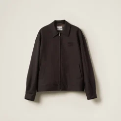 Ebony Mohair Blouson Jacket | Miu Miu