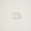 Ecru Ecru Denim Shorts | Miu Miu