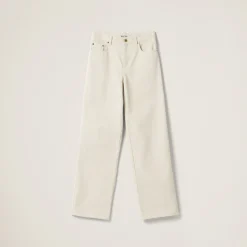 Ecru Five-pocket Ecru Denim Jeans | Miu Miu