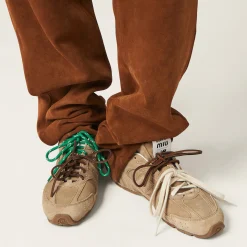 Ecru New Balance X Miu Miu 530 Sl Suede Sneakers | Miu Miu