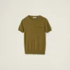 Fern Green Cashmere Sweater | Miu Miu