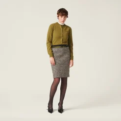 Fern Green Cashmere Sweater | Miu Miu