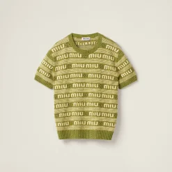 Fern Green Wool And Cashmere Sweater | Miu Miu