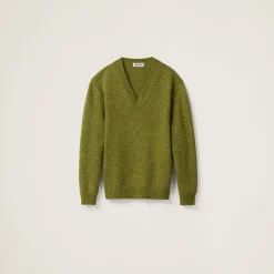 Fern Green Wool And Cashmere Sweater | Miu Miu