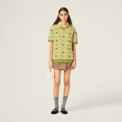 Fern Green Wool And Cashmere Sweater | Miu Miu