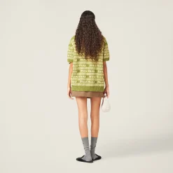 Fern Green Wool And Cashmere Sweater | Miu Miu
