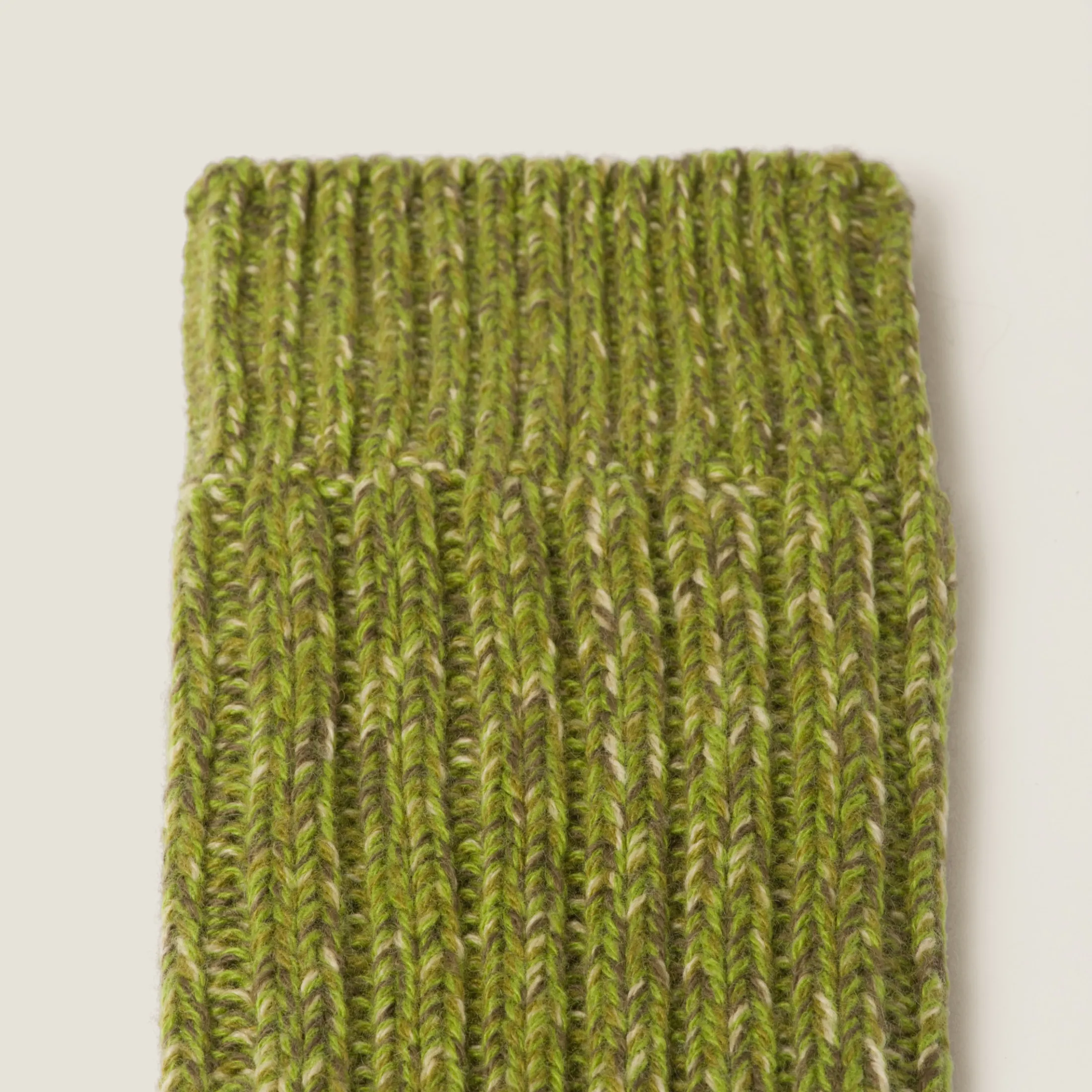 Fern Green Wool And Cashmere Socks | Miu Miu