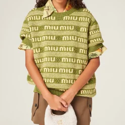 Fern Green Wool And Cashmere Sweater | Miu Miu