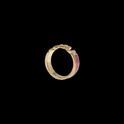 Fuchsia Enameled Metal Ring | Miu Miu