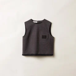 Garnet Gingham Check Top | Miu Miu