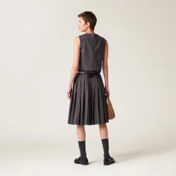 Garnet Gingham Check Top | Miu Miu