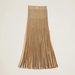 Gold Lamé Skirt | Miu Miu