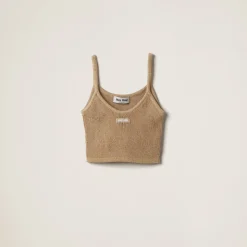 Gold Lamé Top | Miu Miu
