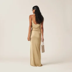 Gold Mesh Skirt | Miu Miu