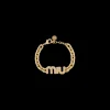 Gold Metal Bracelet | Miu Miu