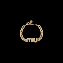 Gold Metal Bracelet | Miu Miu