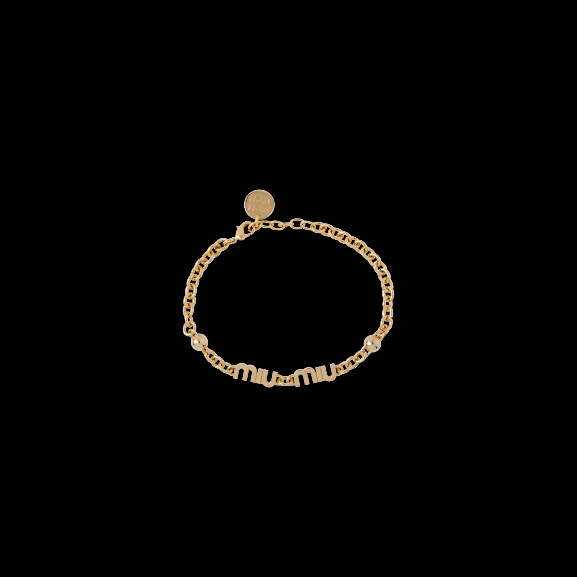 Gold Metal Bracelet | Miu Miu
