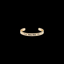 Gold Metal Bracelet | Miu Miu