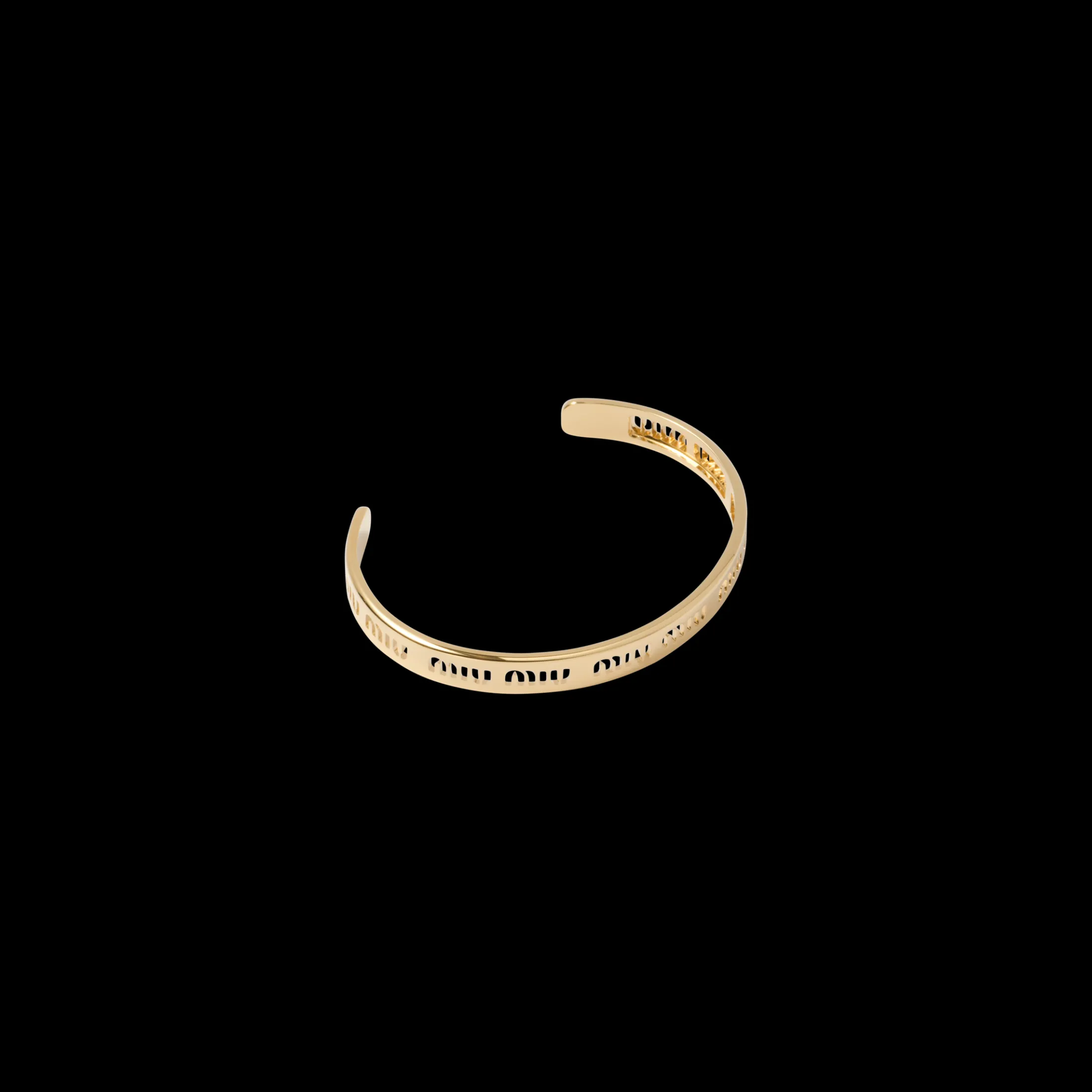 Gold Metal Bracelet | Miu Miu