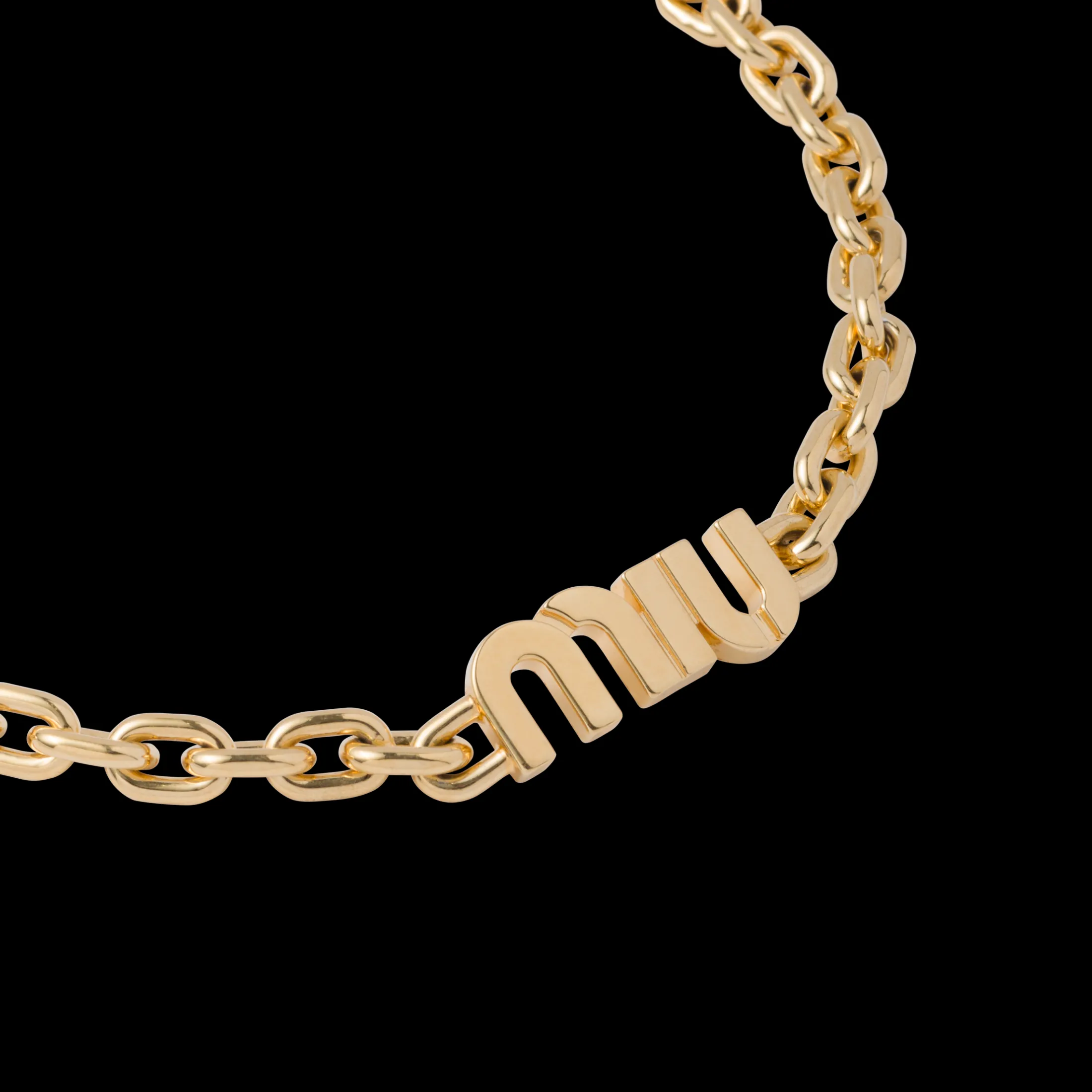 Gold Metal Choker | Miu Miu