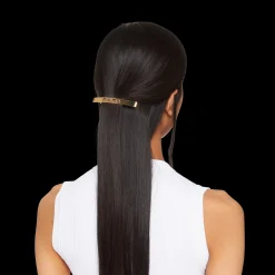 Gold Metal Hair Clip | Miu Miu