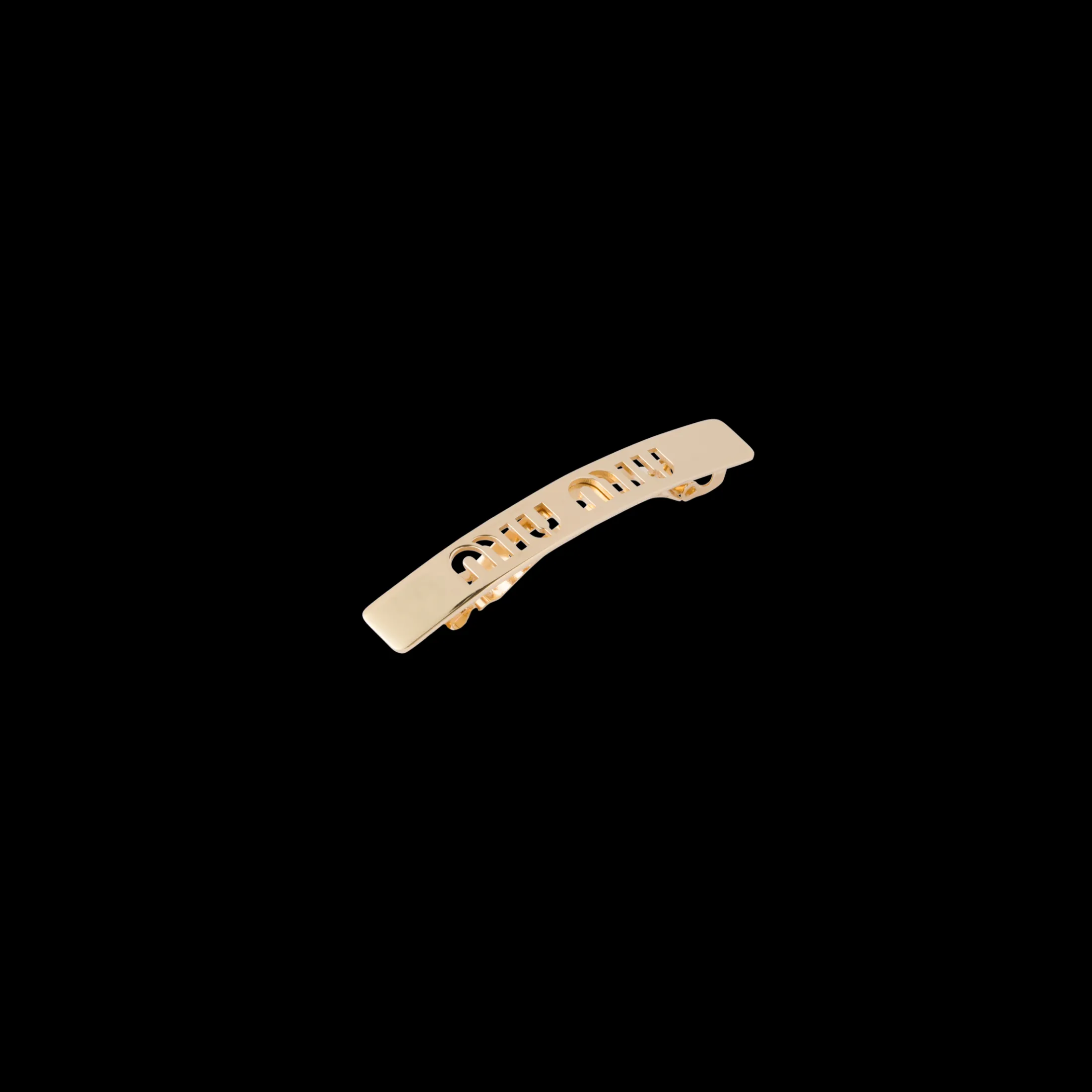 Gold Metal Hair Clip | Miu Miu