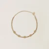 Gold Metal Necklace | Miu Miu