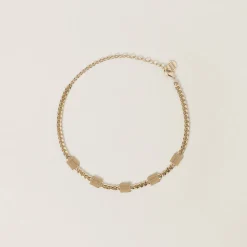 Gold Metal Necklace | Miu Miu
