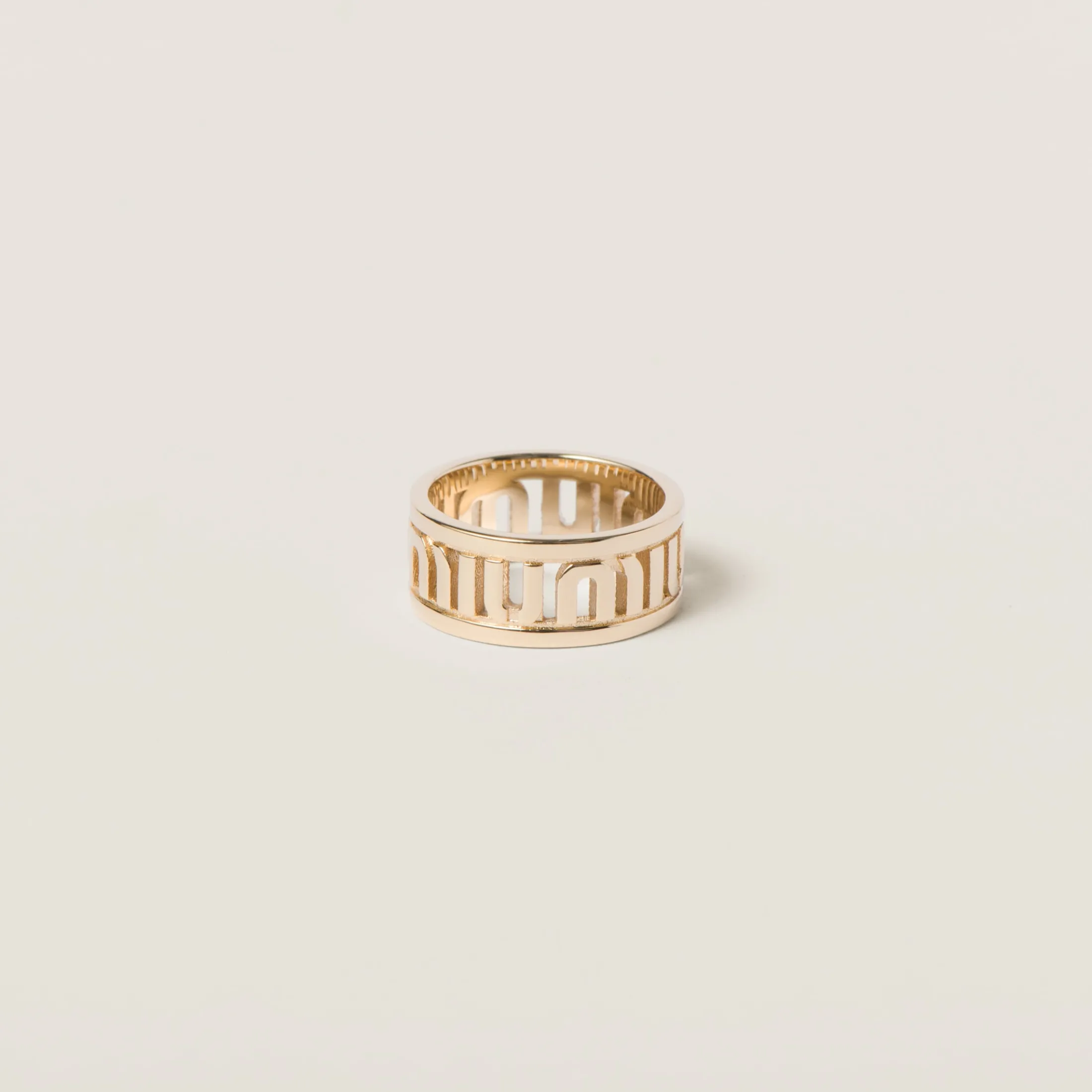 Gold Metal Ring | Miu Miu