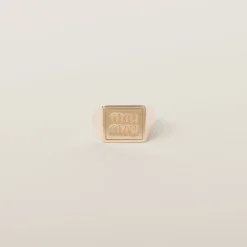 Gold Metal Ring | Miu Miu