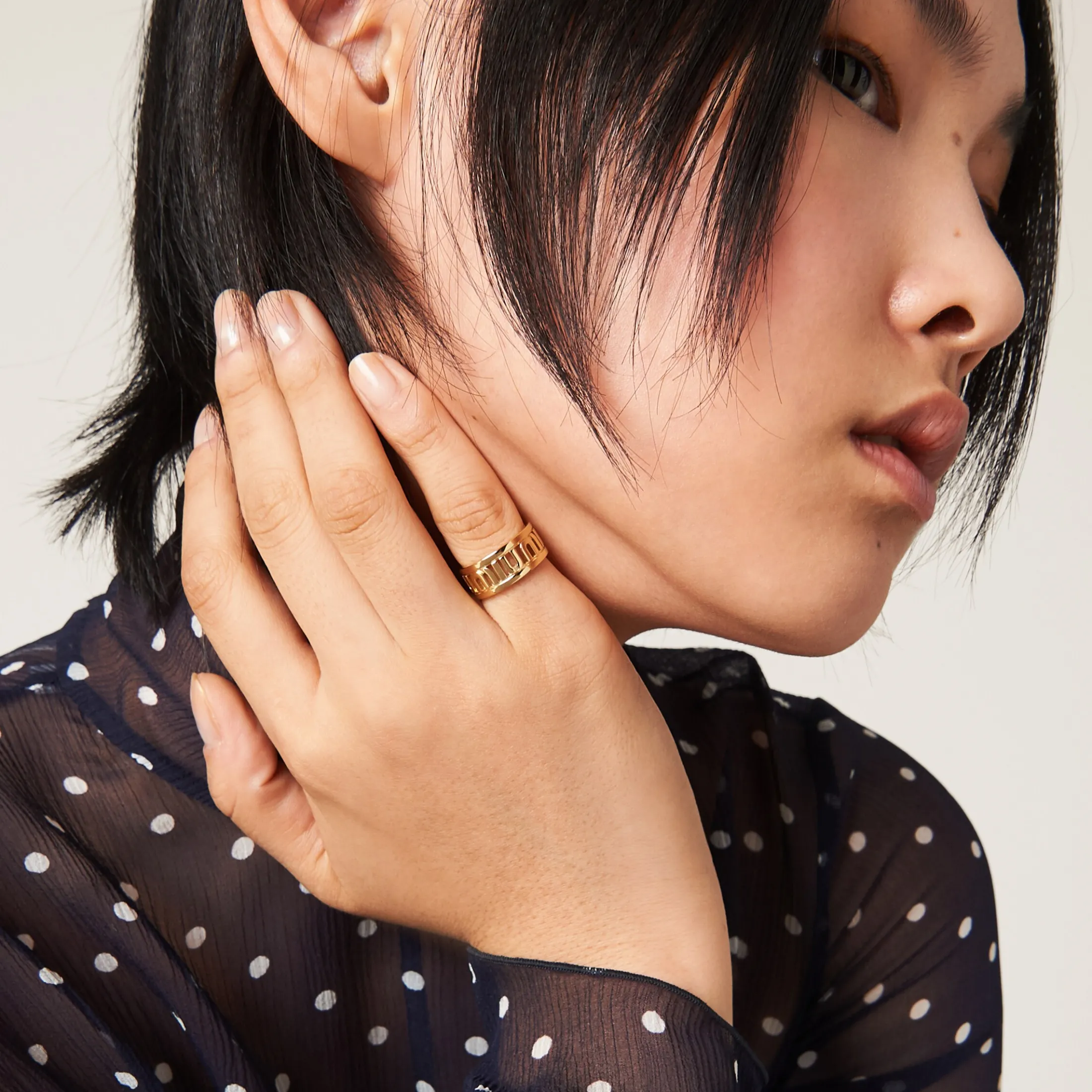 Gold Metal Ring | Miu Miu