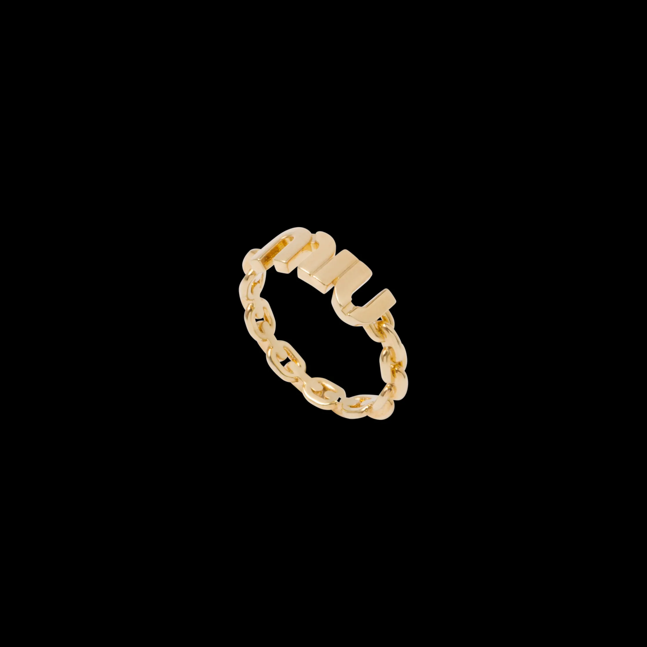 Gold Metal Ring | Miu Miu