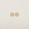 Gold Miu Logo Earrings | Miu Miu