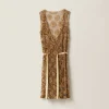 Gold Tulle Dress With Floral Embroidery | Miu Miu