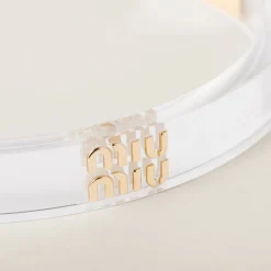 Gold/transparent Plexiglas And Metal Choker | Miu Miu
