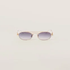 Gradient Iris Lenses Miu Miu Logo Sunglasses | Miu Miu
