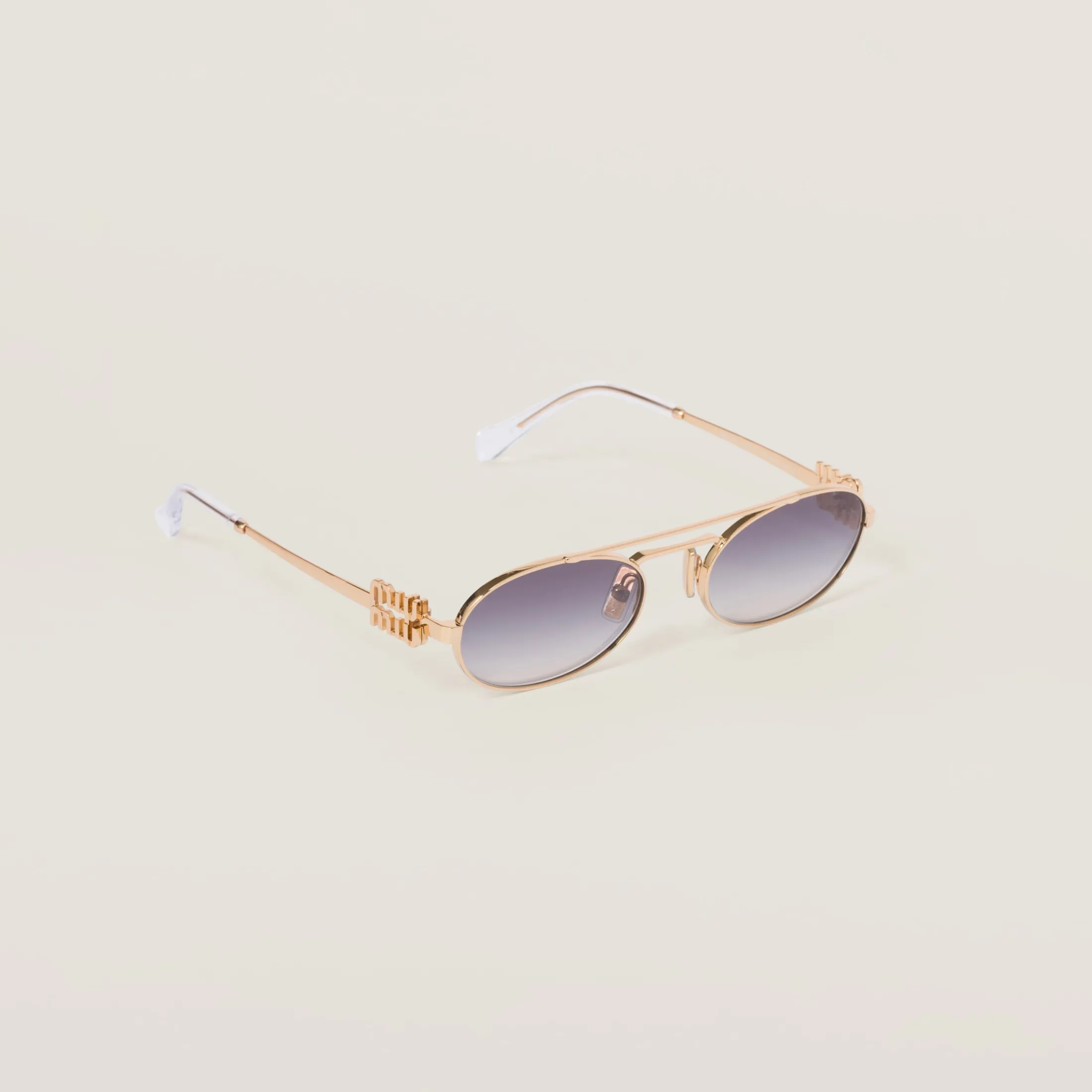 Gradient Iris Lenses Miu Miu Logo Sunglasses | Miu Miu