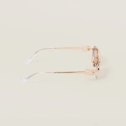 Gradient Iris Lenses Miu Miu Logo Sunglasses | Miu Miu