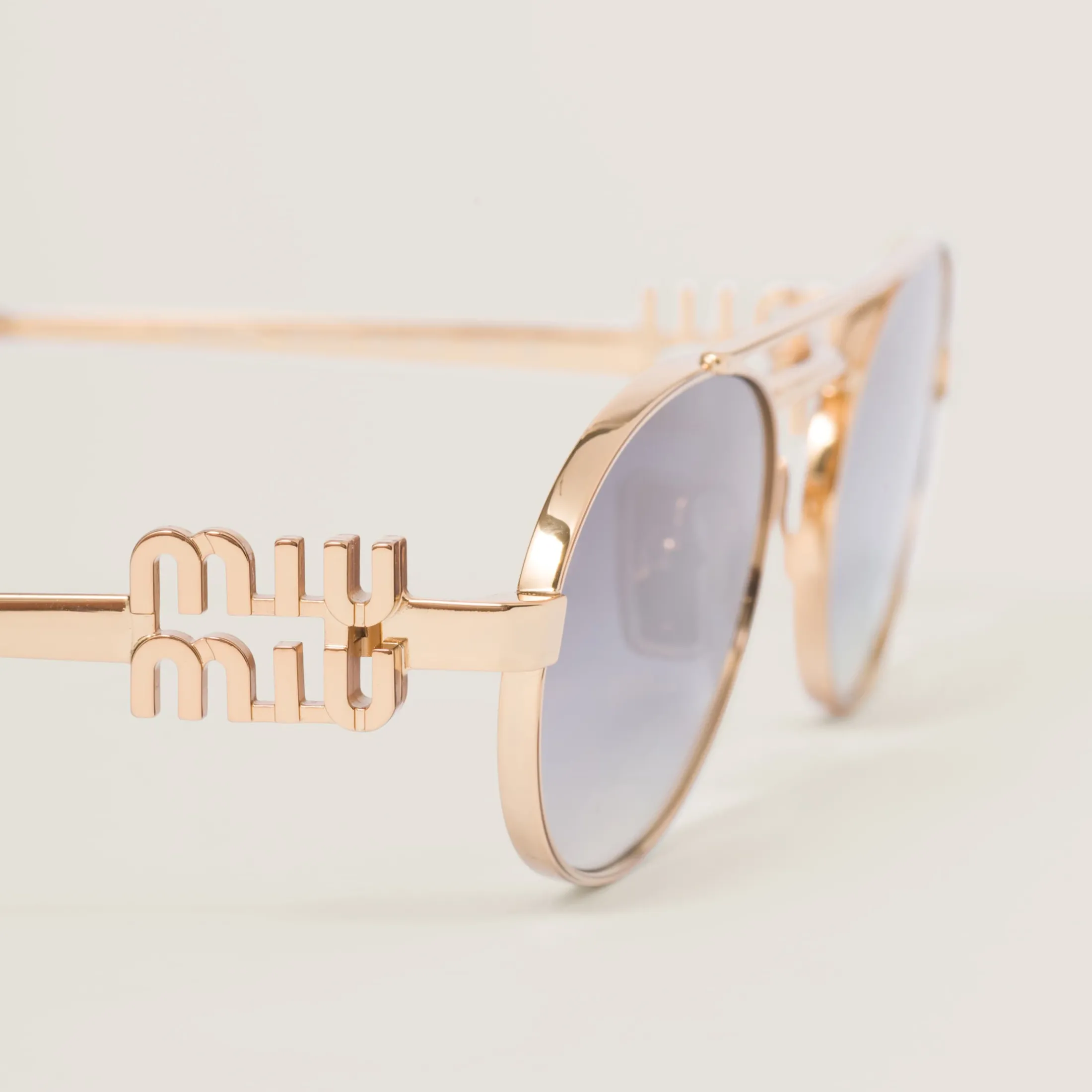 Gradient Iris Lenses Miu Miu Logo Sunglasses | Miu Miu